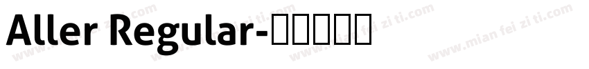 Aller Regular字体转换